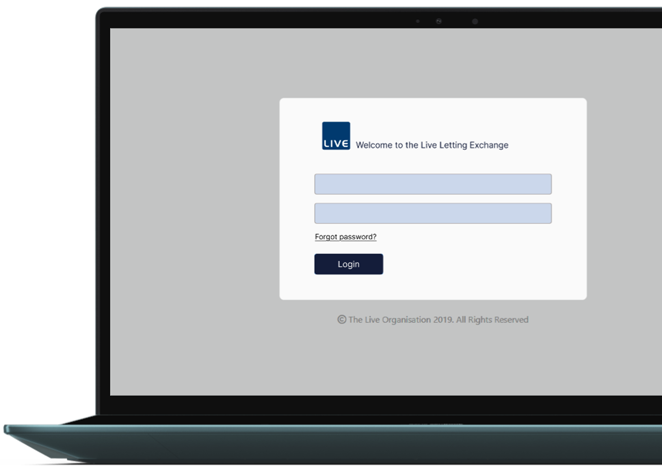 Laptop showing LLE System