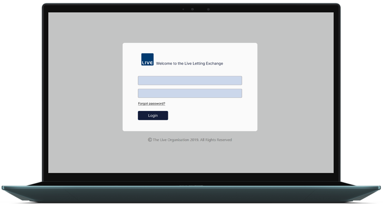 Laptop showing LLE System